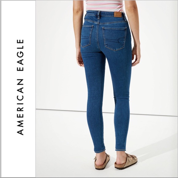 AE Super High Waisted Jegging Blue Vibe - Picture 2 of 6